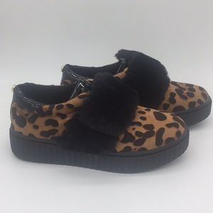 Michael Kors girls leopard shoes NWOB Sz 1